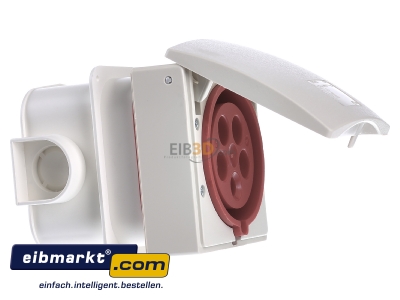 Ansicht links Walther Werke 436 Wandsteckdose 32A 5p. 400V 6h IP44 