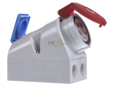 View on the left Bals 107 CEE-Socket combination wall mount IP44 
