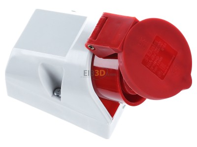 Ansicht oben links Bals 11906 Wandsteckdose QuickConnect 16A 5p 400V 6h IP44 