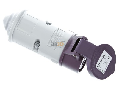 Ansicht oben links Mennekes 701A Kupplung 32A,3p,25V,IP44 
