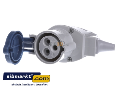 Front view Mennekes 1438 CEE coupling 16A 3p 6h
