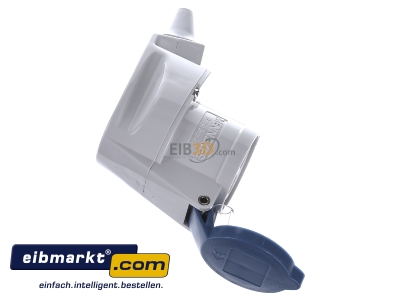 Ansicht oben links Mennekes 1438 Winkel-Kupplung 16A,3p,6h,230V,IP44 