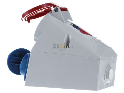 Ansicht rechts Mennekes 1650 Wanddose 16A,5p,6h,400V,IP44 