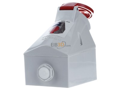 Ansicht hinten Mennekes 1650 Wanddose 16A,5p,6h,400V,IP44 