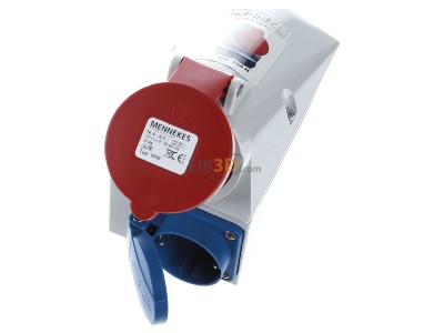 Ansicht oben vorne Mennekes 1650 Wanddose 16A,5p,6h,400V,IP44 