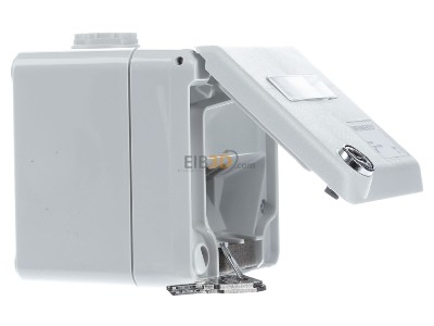View on the left Mennekes 4360 2x RJ45 8(4) Data outlet Cat.6 
