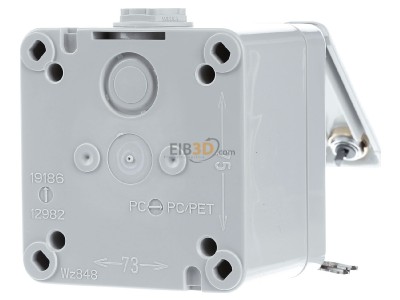 Back view Mennekes 4360 2x RJ45 8(4) Data outlet Cat.6 
