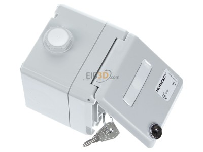 View top left Mennekes 4360 2x RJ45 8(4) Data outlet Cat.6 
