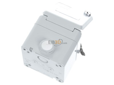 Top rear view Mennekes 4360 2x RJ45 8(4) Data outlet Cat.6 
