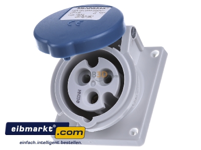 Frontansicht Mennekes 1632 Anbaudose TwinContact 16A,3p,6h,230V,IP44 