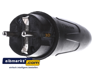 Frontansicht Merten 123551 Vollgu.SCHUKO-Stecker sw 16A AC 250V 