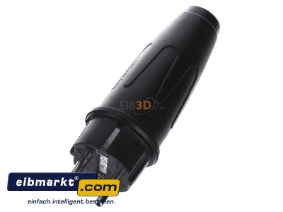 Ansicht oben vorne Merten 123551 Vollgu.SCHUKO-Stecker sw 16A AC 250V 