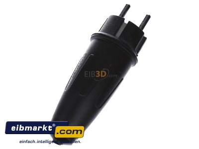 Ansicht oben hinten Merten 123551 Vollgu.SCHUKO-Stecker sw 16A AC 250V 