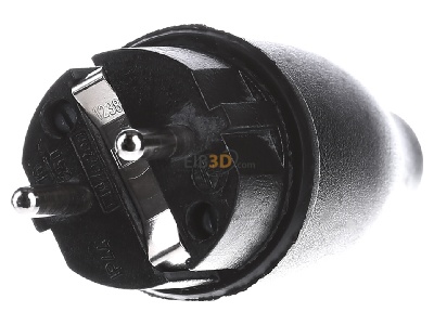 Frontansicht Merten 123851 Vollgummi-Stecker 2-polig 