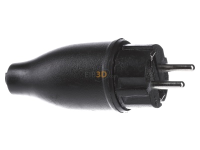 Ansicht links Merten 123851 Vollgummi-Stecker 2-polig 