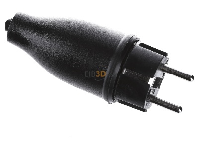 Ansicht oben links Merten 123851 Vollgummi-Stecker 2-polig 