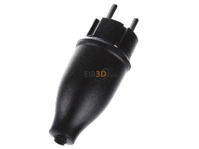 Ansicht oben hinten Merten 123851 Vollgummi-Stecker 2-polig 
