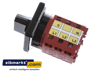 Ansicht oben rechts Elektra Tailfingen V2N W-F1-B-SI Wendeschalter 25A 3pol IP54 