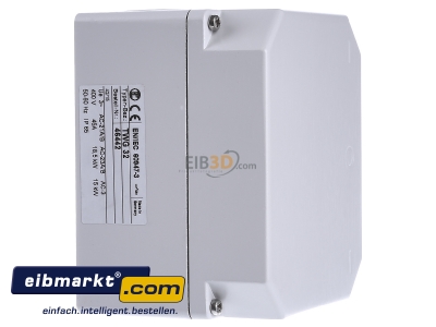 View on the left Elektra Tailfingen TWG 32 Off-load switch 3-p 45A 
