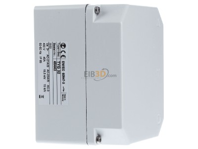 View on the left Elektra TYG 32 Off-load switch 3-p 45A 
