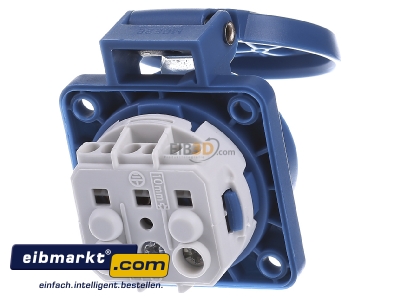 Back view Mennekes 11031 Equipment mounted socket outlet (SCHUKO) - 
