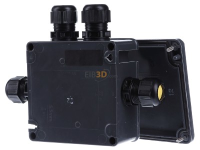 Ansicht hinten Stahl 8118/121-538 Abzweigdose 4xM25x1,5 