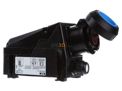 Ansicht links Ceag GHG5114306R0001 Wandsteckdose 200-250V 3Pol 