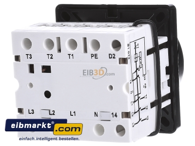 Back view Elektra Tailfingen S1 013/HS-F3-D-SS Off-load switch 3-p 25A
