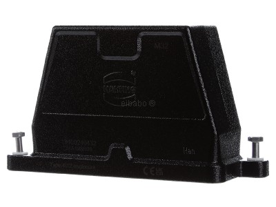 Front view Harting 19 40 024 0432 Plug case for industry connector 
