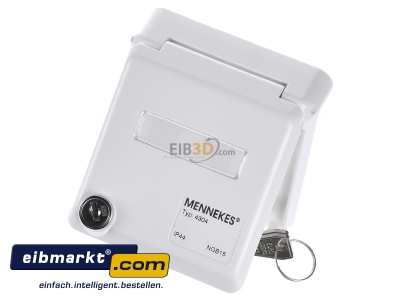 Ansicht oben vorne Mennekes 4304 Datendose Cepex f.RJ 45-Anschludose 