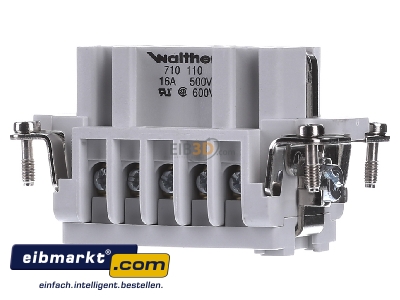 Frontansicht Walther Werke 710110 Buchseneinsatz B10 0,5-2,5 20-14AWG 
