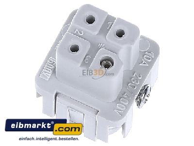 View top left Walther Werke 700103 Bus insert for connector 3p 
