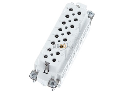 Ansicht oben links Walther 700116 Buchseneinsatz A16 0,5-2,5qmm 20-14AWG 