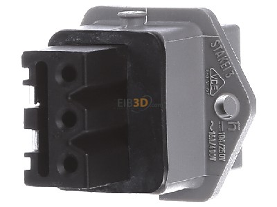 Front view Hirschmann STAKEI 3 N gr Sensor-actuator connector chassis 
