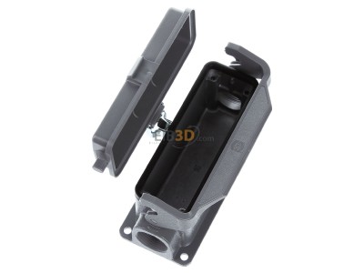 Ansicht oben links Harting 19 30 024 1296 Sockelgehuse Gr.24, 2xM25 