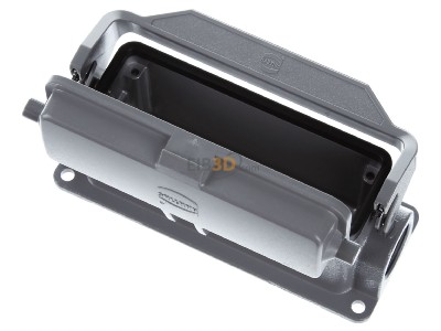Ansicht oben hinten Harting 19 30 024 1296 Sockelgehuse Gr.24, 2xM25 