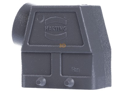 Front view Harting 09 30 010 0522 Plug case for industry connector 
