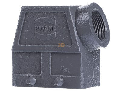 Back view Harting 09 30 010 0522 Plug case for industry connector 
