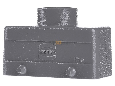 Back view Harting 09 30 016 1420 Plug case for industry connector 
