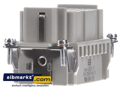 View on the left Harting 09160423101 Socket insert for connector 42p
