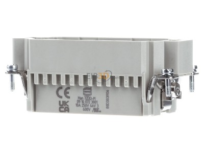 Frontansicht Harting 09 16 072 3001 Kontakteinsatz Crimp 