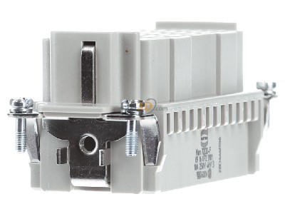 View on the right Harting 09 16 072 3101 Socket insert for connector 72p 
