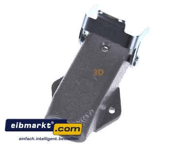 Top rear view Harting 09 20 003 1250 Socket case for industry connector
