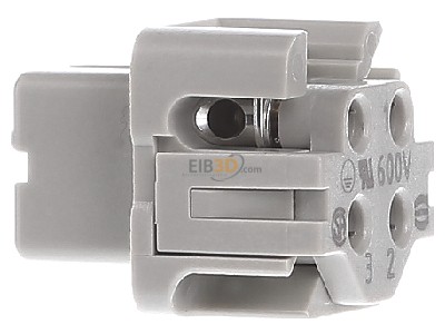 View on the left Harting 09 20 003 2711 Socket insert for connector 3p 
