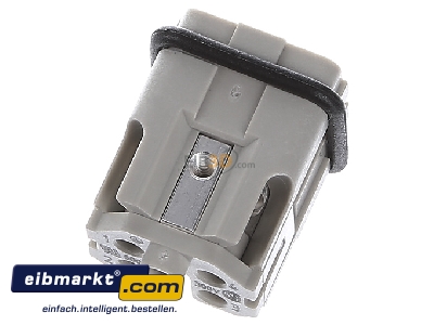 Top rear view Harting 09 20 004 2611 Pin insert for connector 4p
