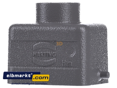 Back view Harting 09 30 006 1440 Plug case for industry connector - 
