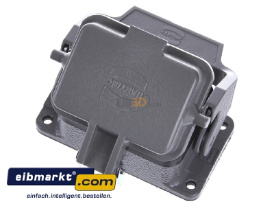 Top rear view Harting 09 30 006 0302 Housing extension for industry connector
