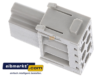 Ansicht oben links Harting 09140063101 Kontakteinsatz Crimp HanE-Modul Buchse 09 14 006 3101