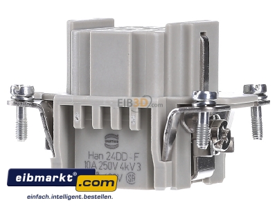 Frontansicht Harting 09 16 024 3101 Kontakteinsatz Crimp 