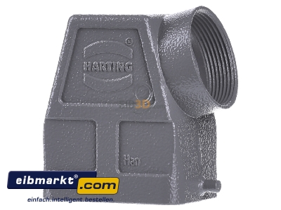 Back view Harting 09 30 006 0543 Plug case for industry connector - 
